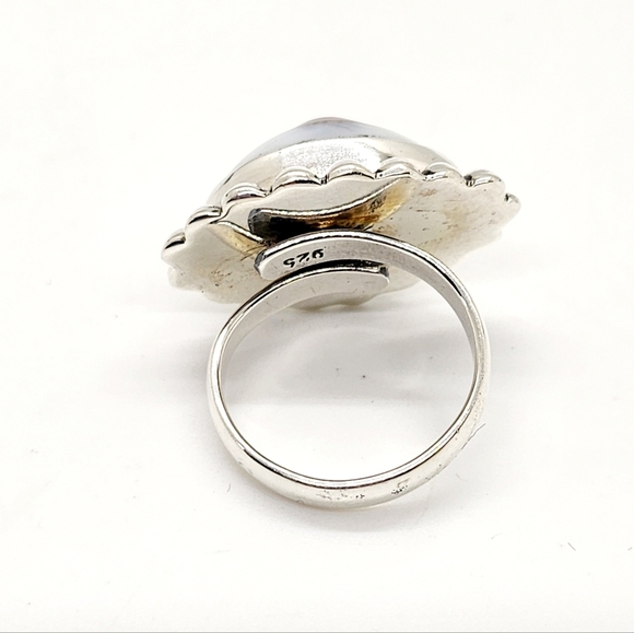 Brown Lover's Eye Sterling Silver Adjustable Ring - Picture 3 of 7